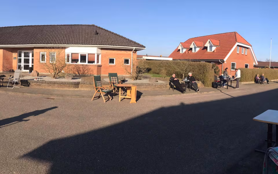 Vinkelvej i Ansager holdt mandag aften fællesspisning på afstand
