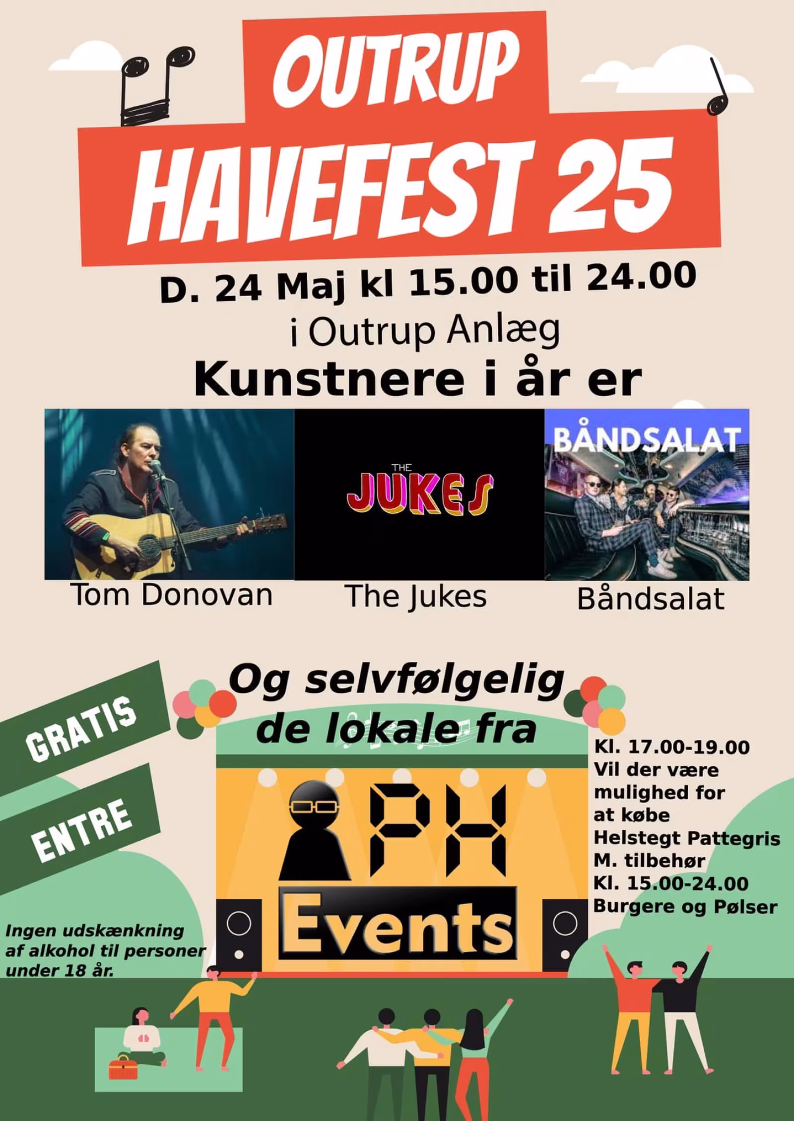 Outrup Havefest 2025: Musik og Mad