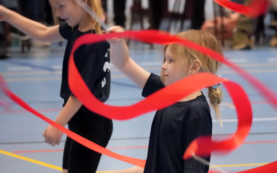 Gymnastikopvisning 2025 i Skovlund-Ansager Hallen
