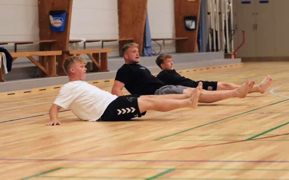 Juniortræningshold klar til sidste prøvetræning