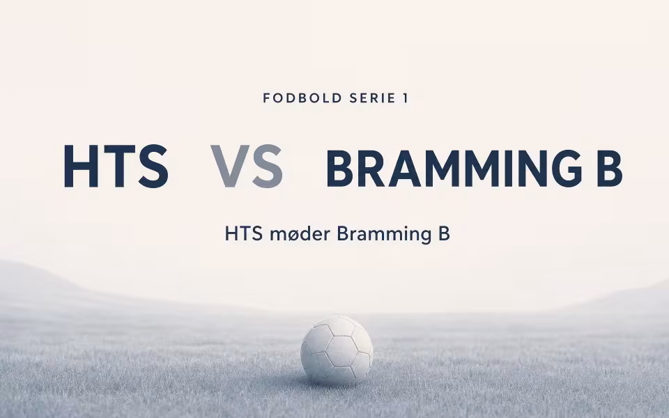 Fodbold serie 1. HTS møder Bramming B