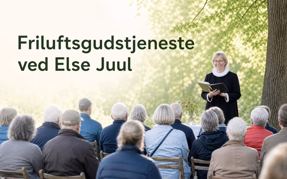 Friluftsgudstjeneste ved Else Juul