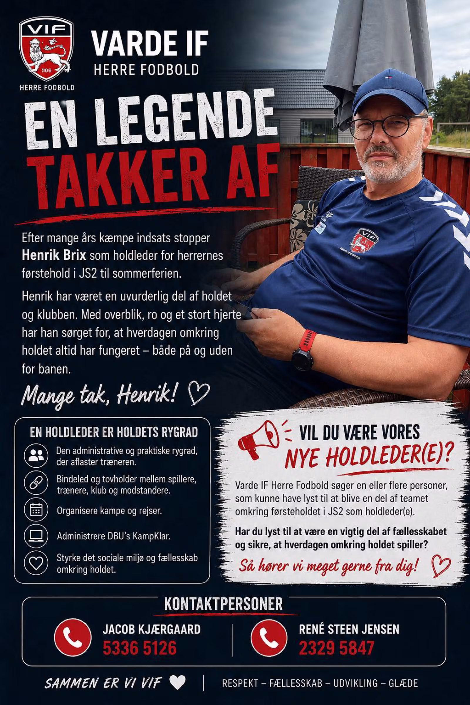 Førsteholdet mangler ny rygrad
