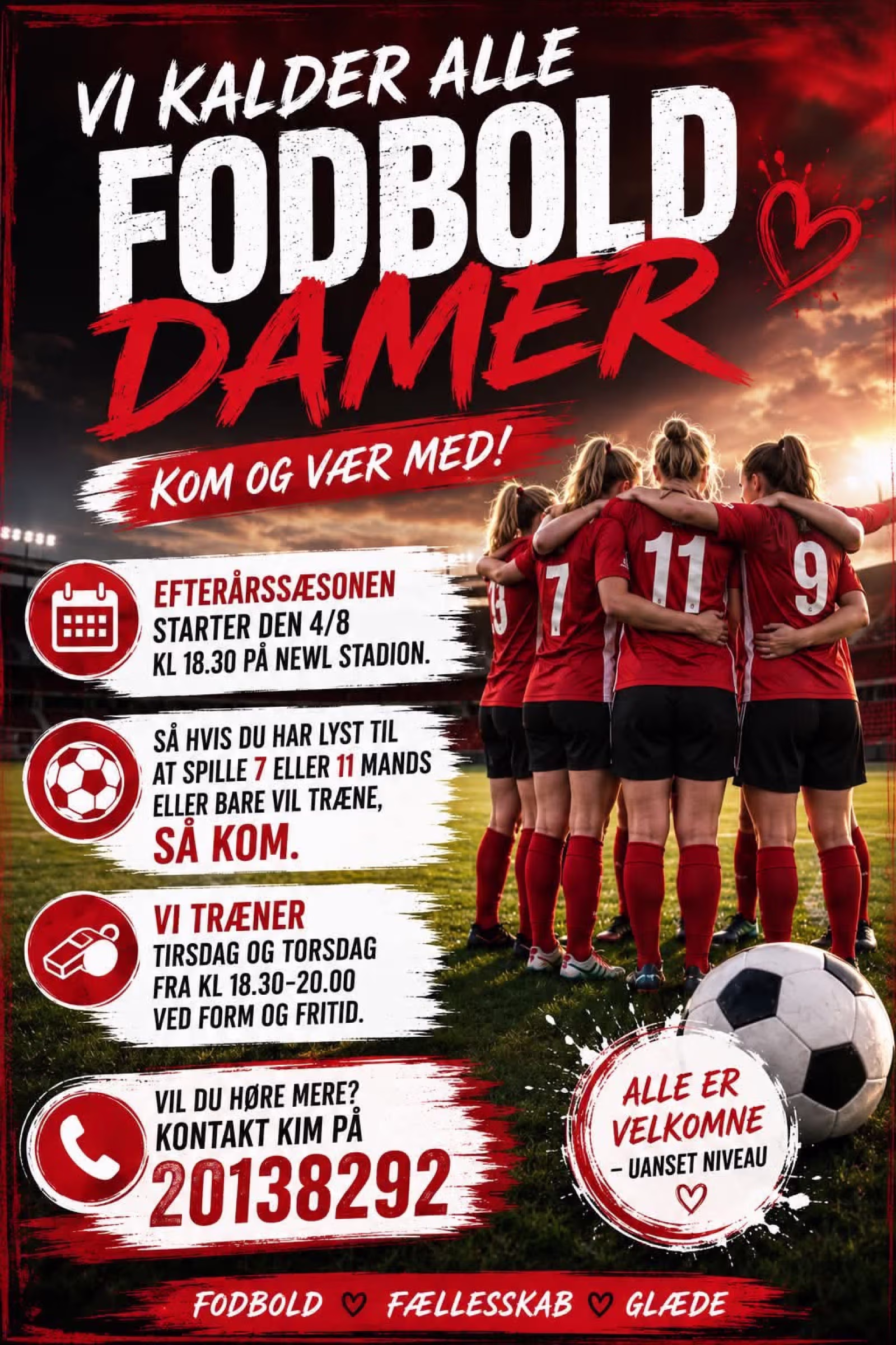 Fodboldfællesskab søger flere kvinder