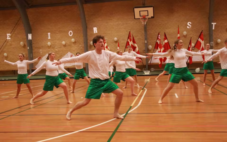 Seniorer fejrer gymnastik og fællesskab