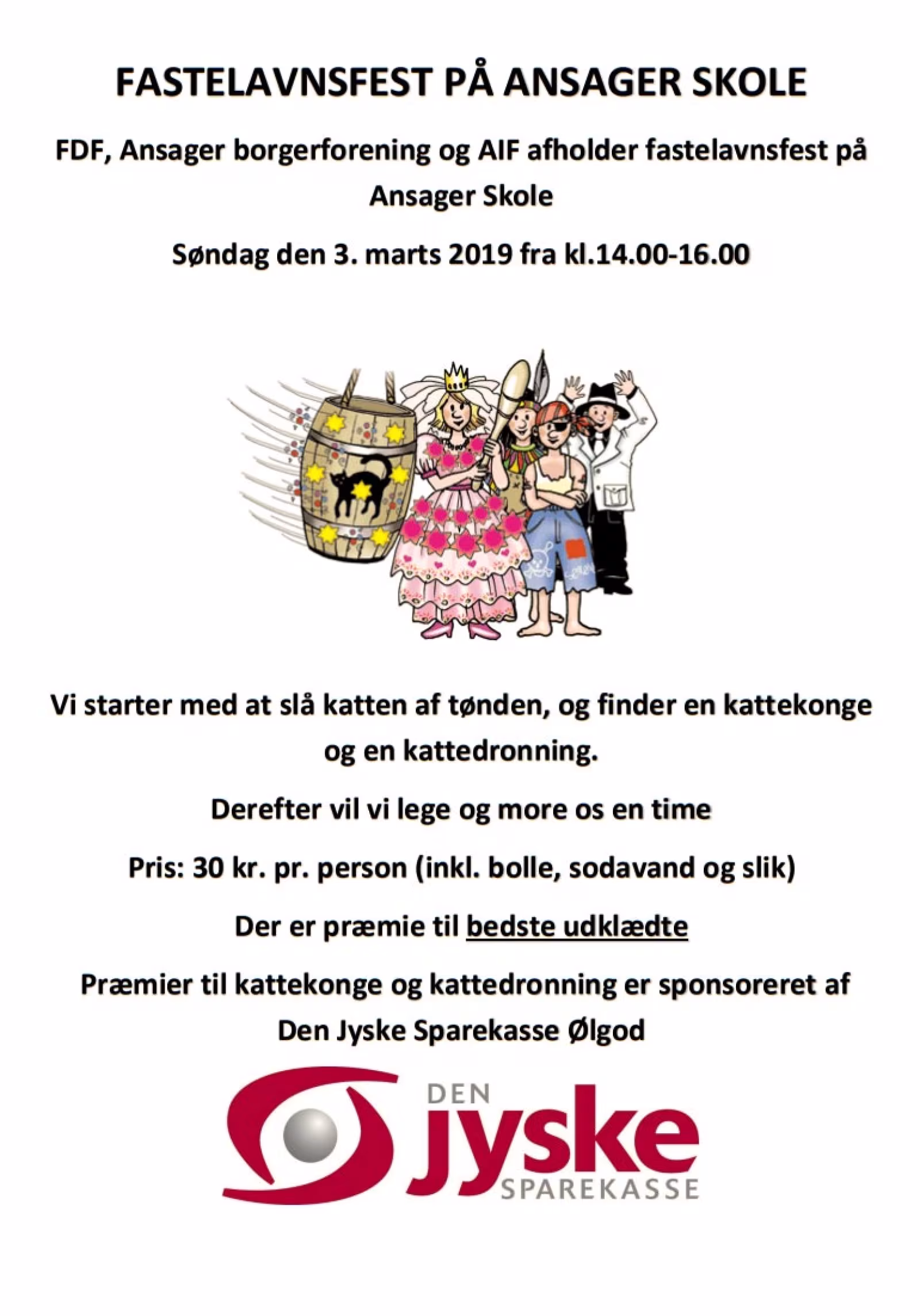 Fastelavnsfest på Ansager skole