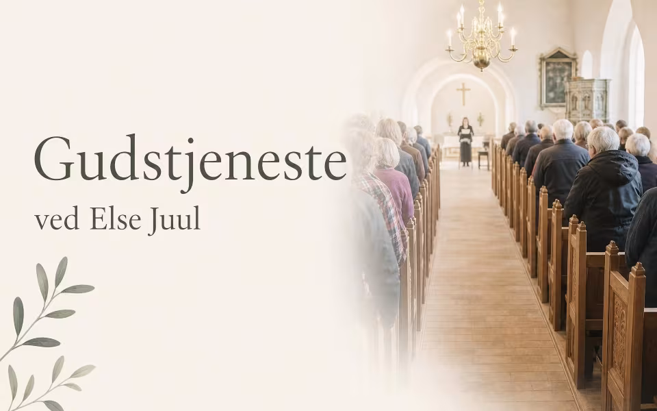Gudstjeneste ved Else Juul