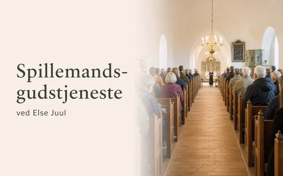 Spillemands-gudstjeneste ved Else Juul