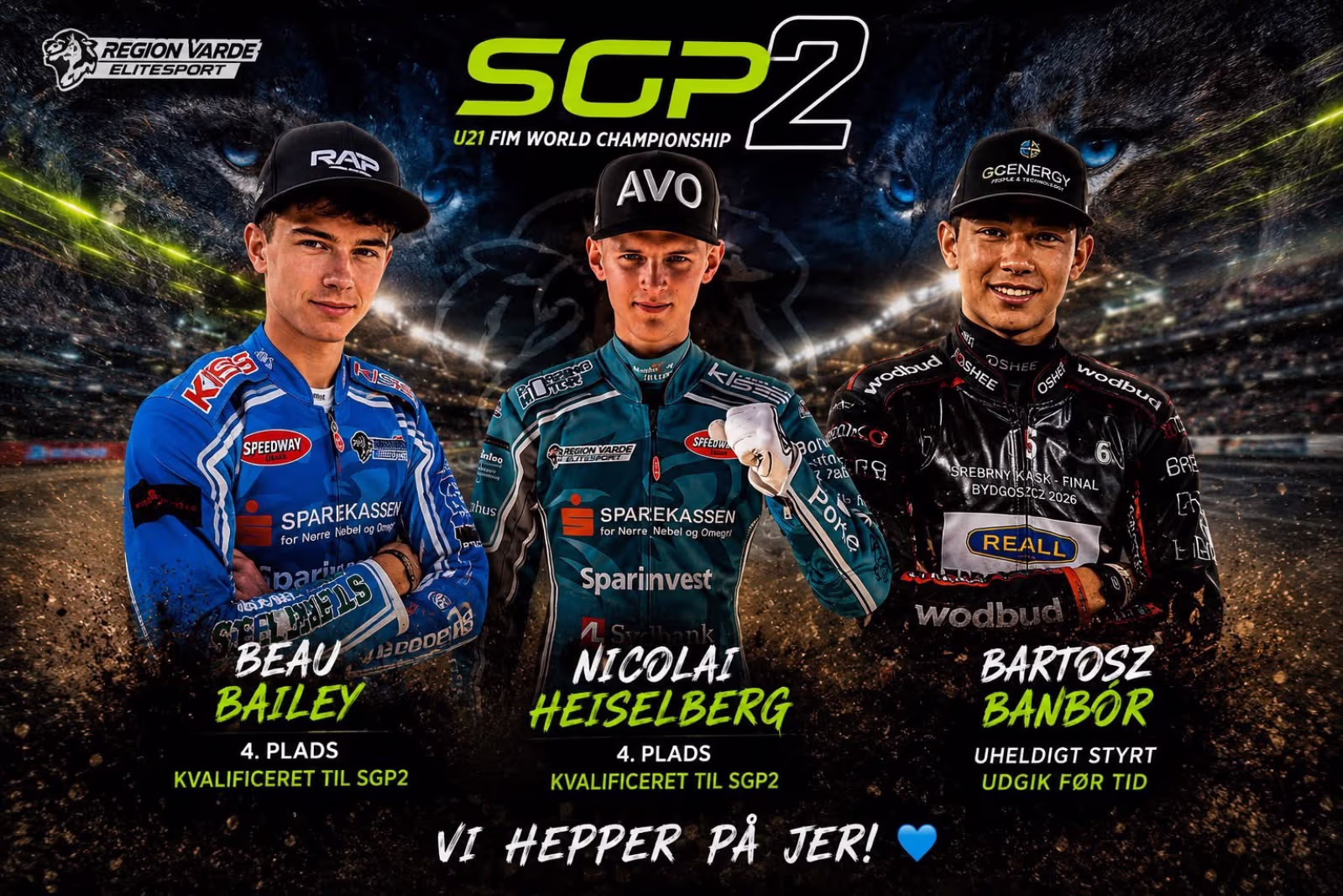 To RVE-talenter klar til SGP2