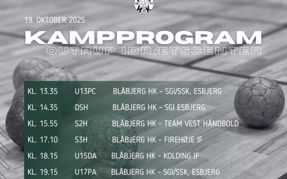 Håndbolddag i Outrup Idrætscenter