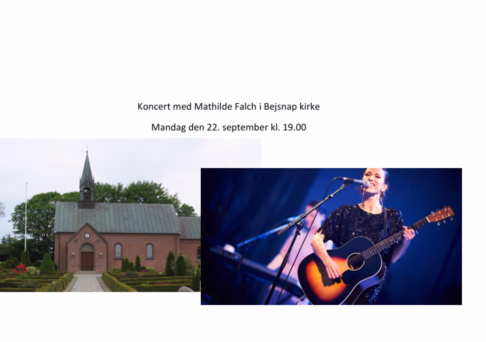 Koncert med Mathilde Falch i Bejsnap kirke
