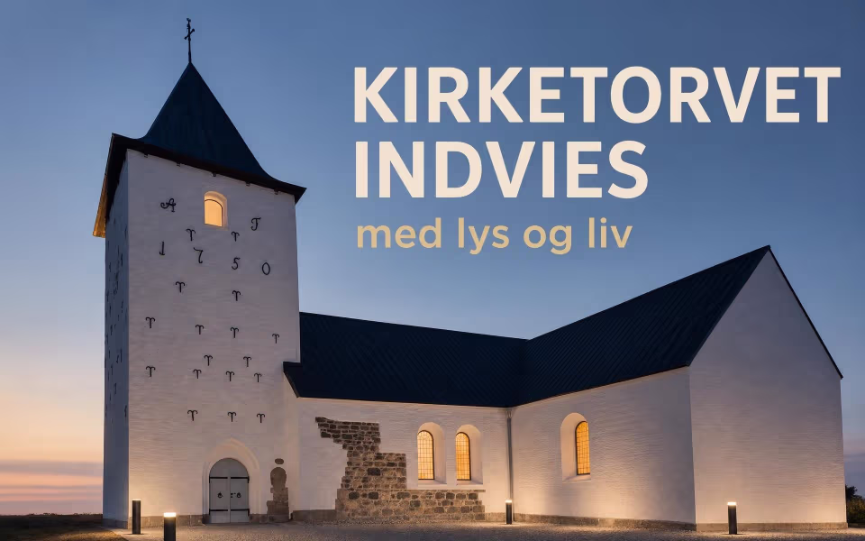 Kirketorvet indvies med lys og liv