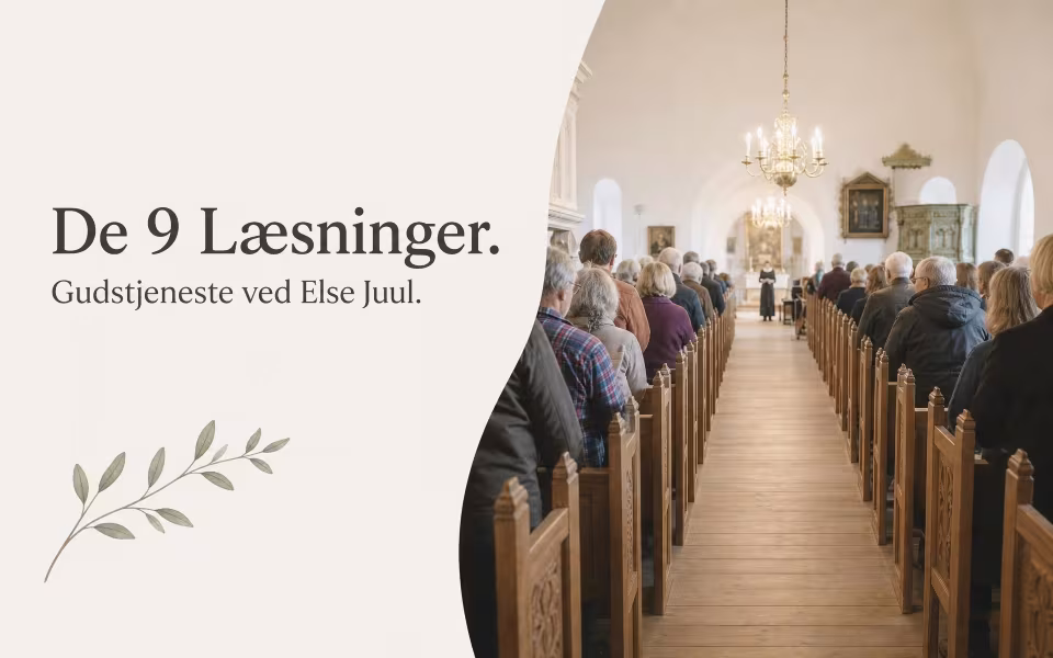 De 9 Læsninger. Gudstjeneste ved Else Juul.