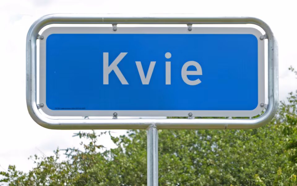 Byskilte ved Kvie