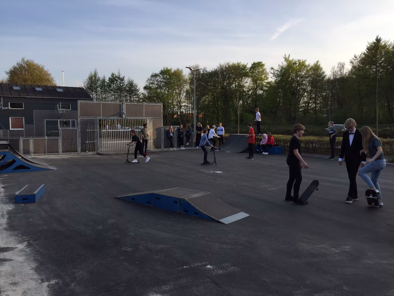 Indvielse af skaterbanen ved Ølgod Ungdomshus