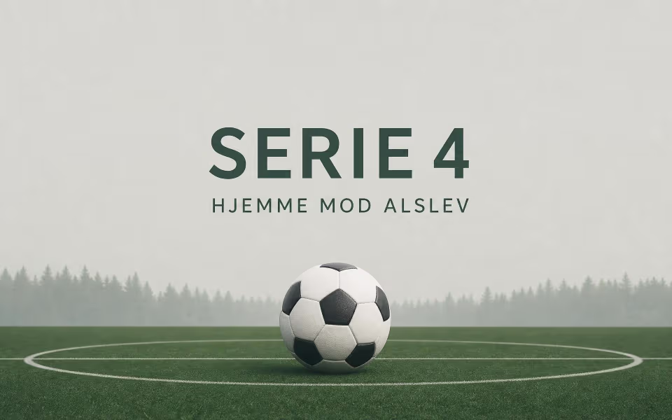Serie 4 hjemme mod Alslev