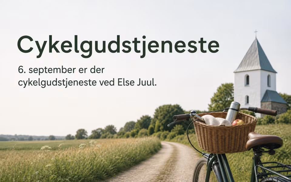 6. september er der cykelgudstjeneste ved Else Juul.