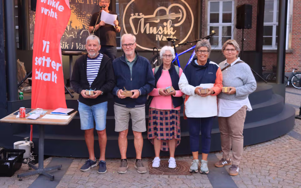 Sponsorløb skabte fest på torvet