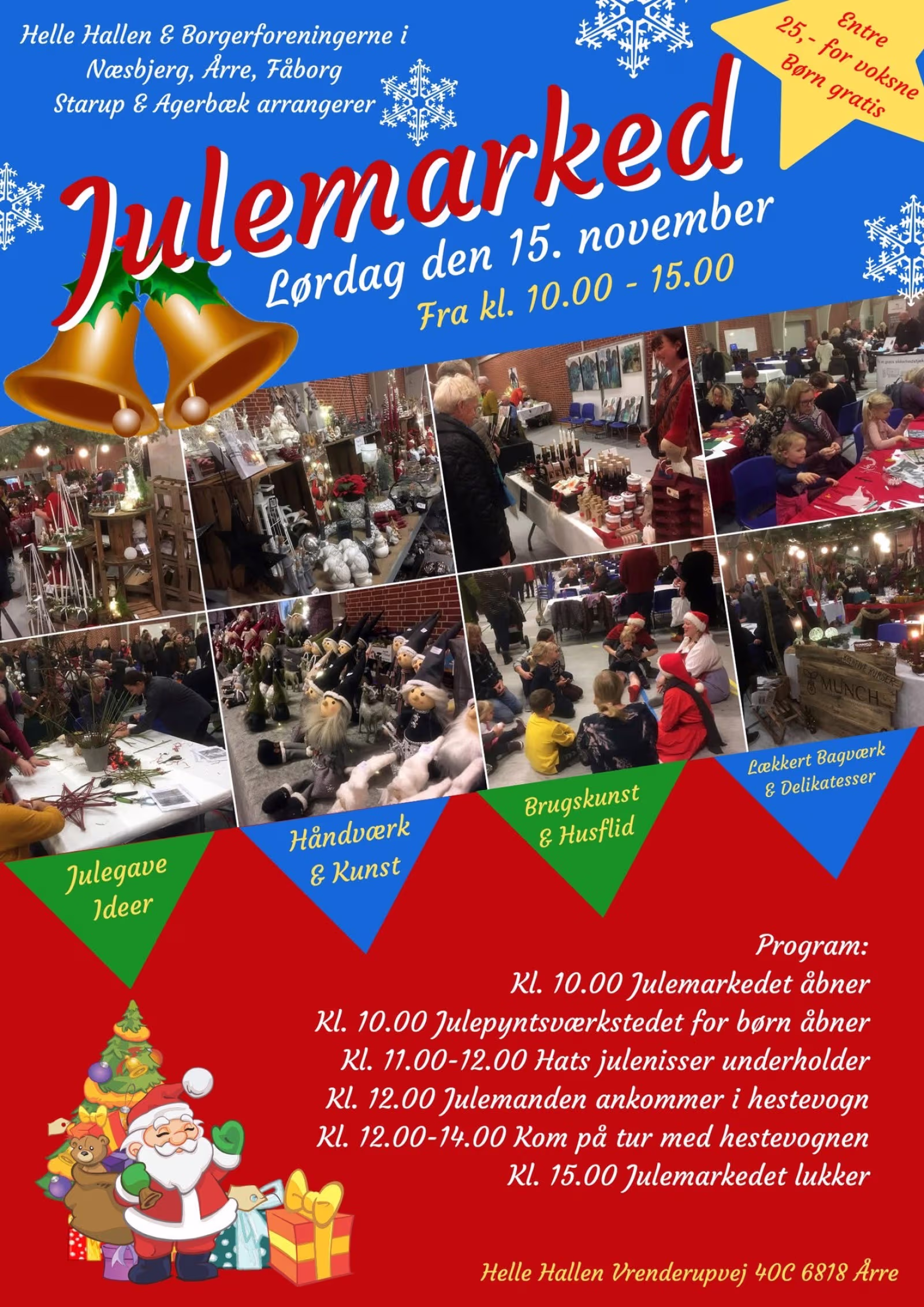 Julemarked og hygge i Helle Hallen