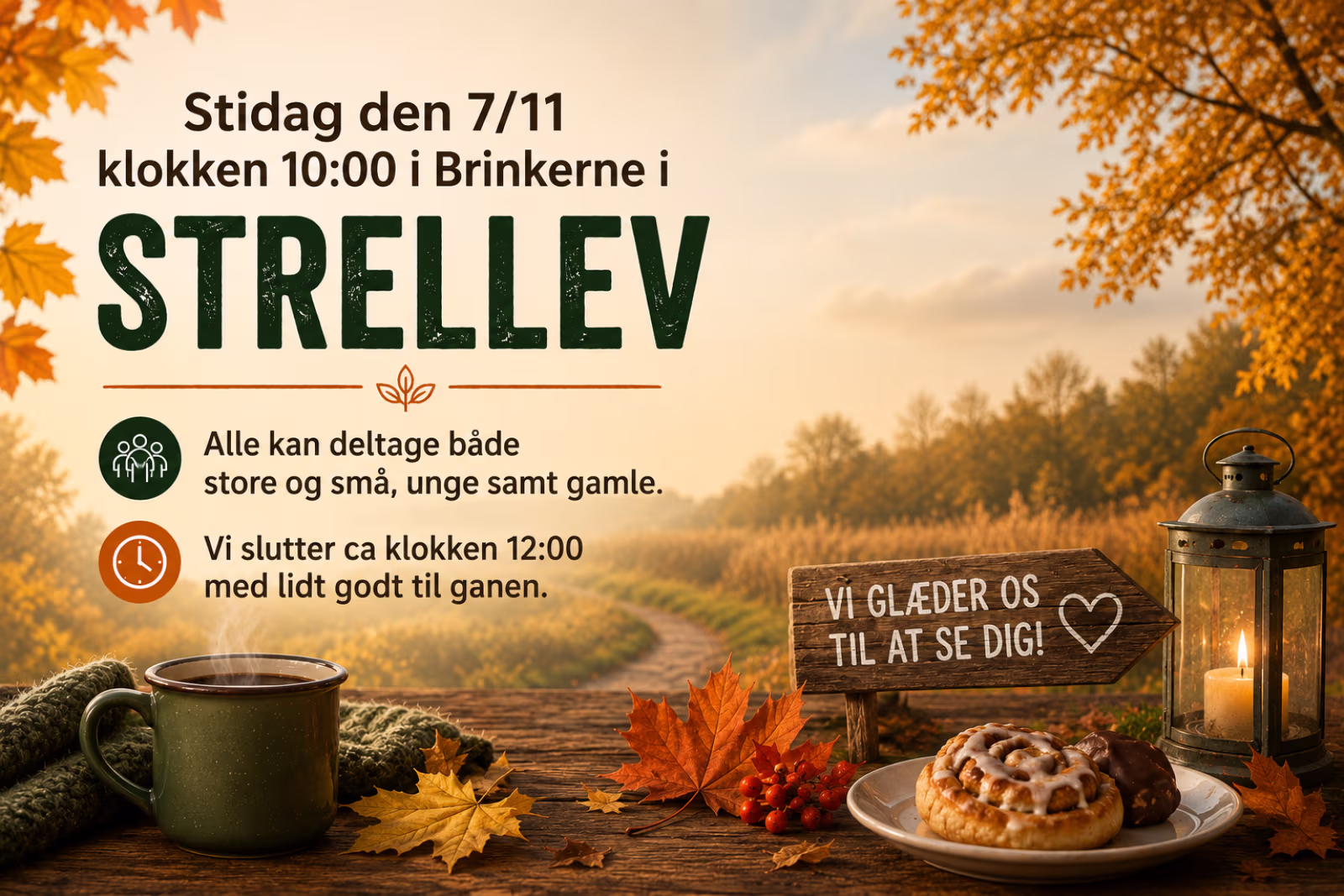 Stidag den 7/11 klokken 10:00 i Brinkerne