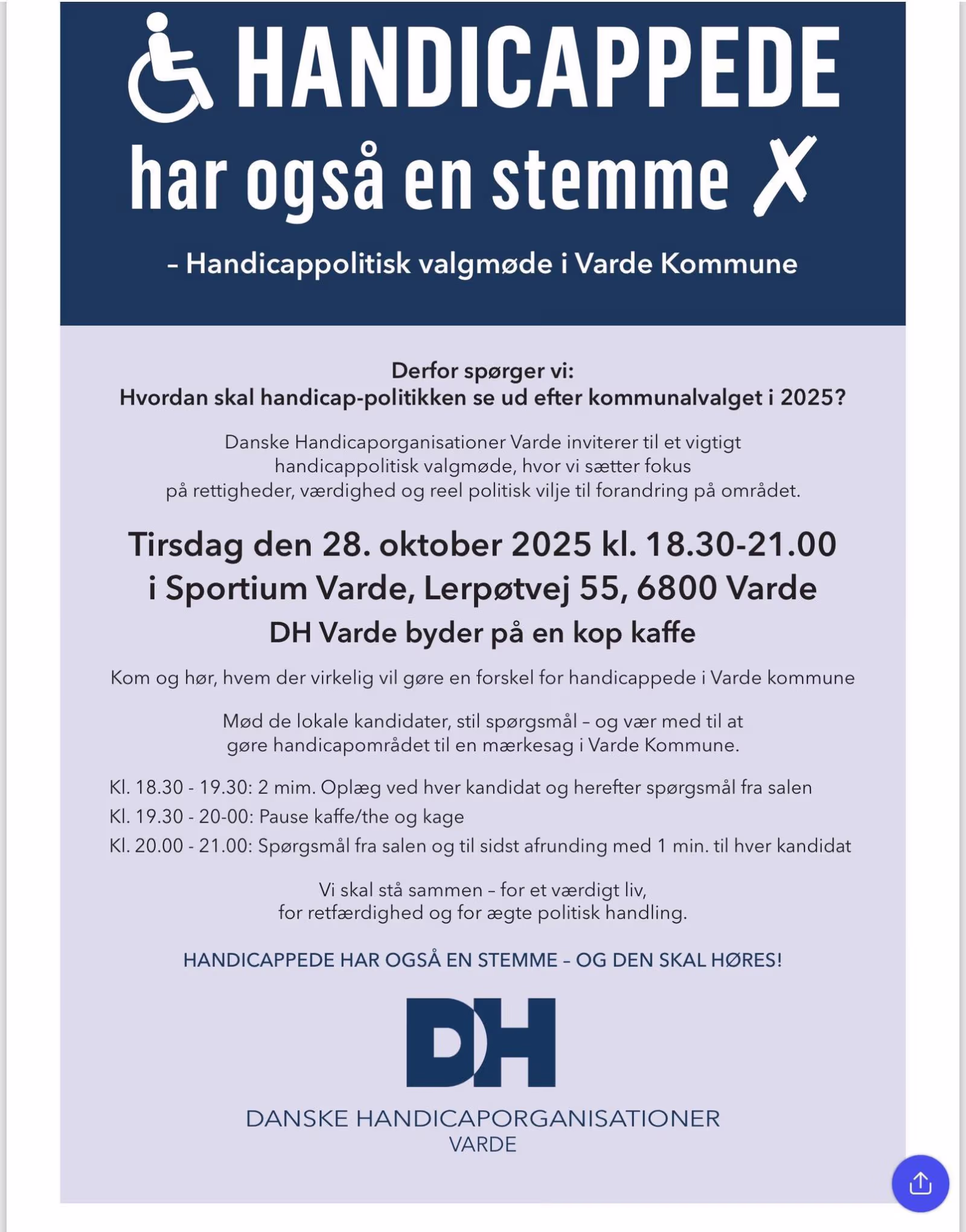 Handicappedes stemme i Varde kommune