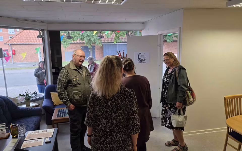 Billeder fra åbent hus hos "Den sociale vicevært"
