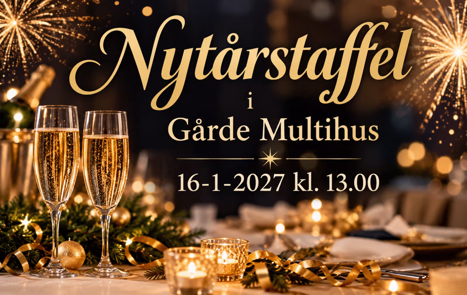Nytårstaffel i Gårde Multihus