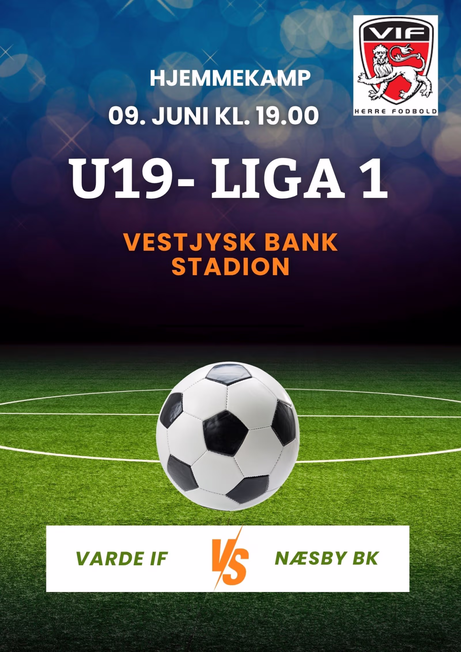 Sidste kamp for U 19 Liga 1