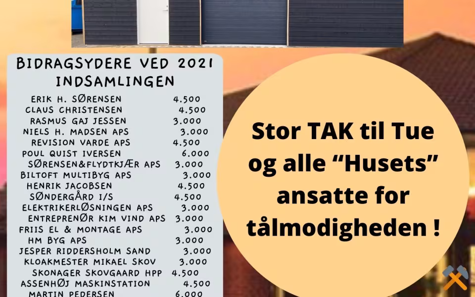 Update - Byggeprojekt Skur - Næsbjerghus