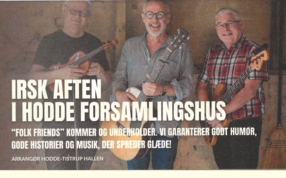 IRSK AFTEN I HODDE FORSAMLINGSHUS
