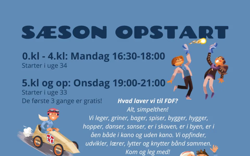 Sæsonopstart hos FDF Ansager!