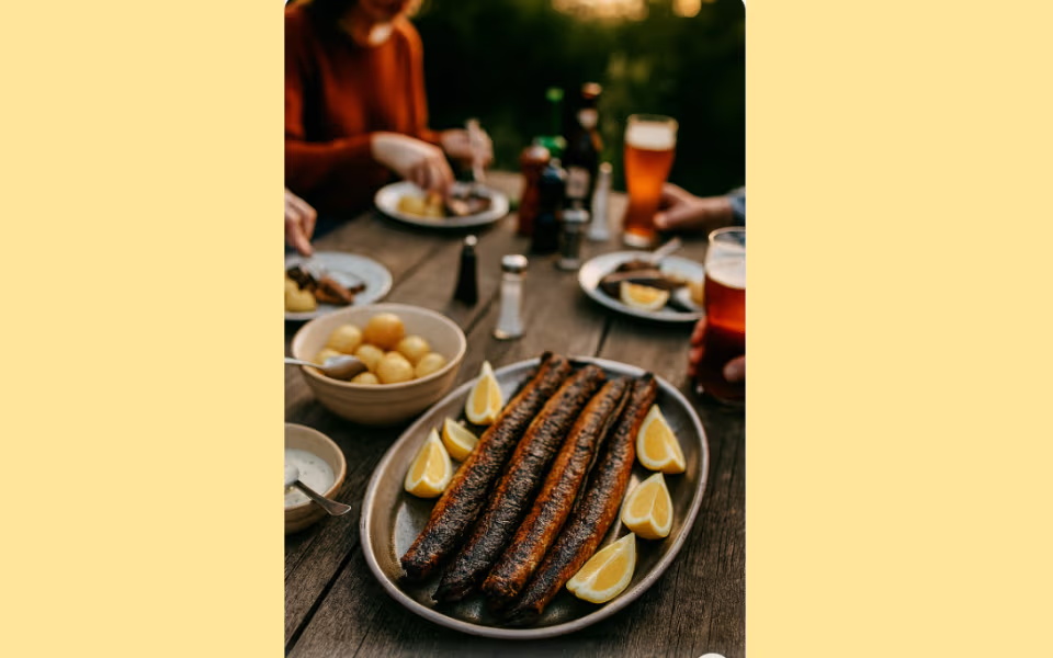 Ålegilde årets fest i Strellev