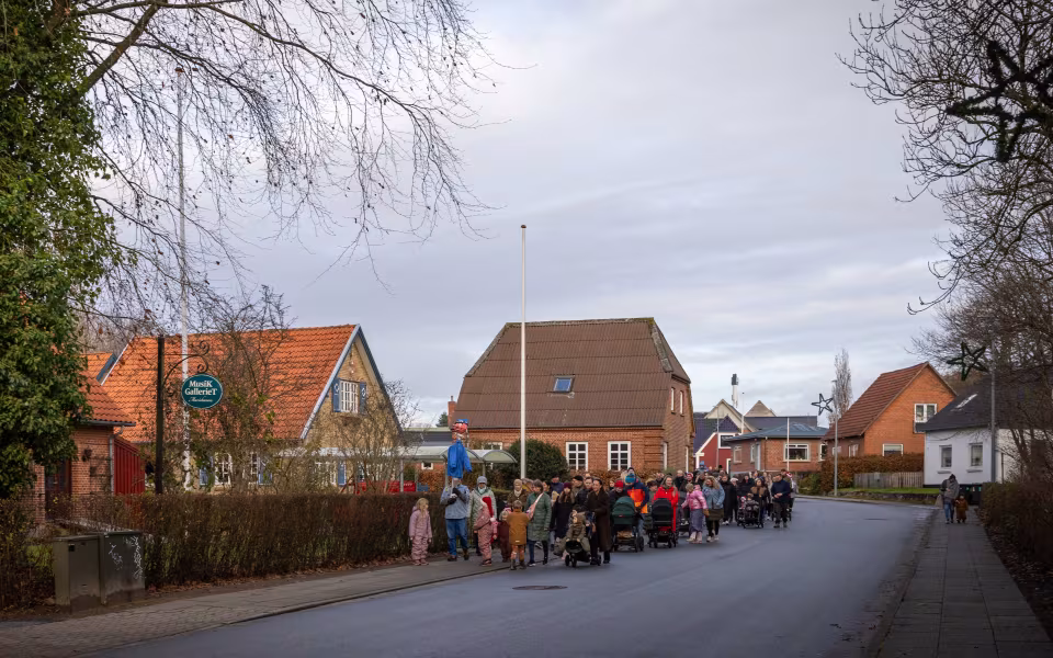 På jagt efter Julemanden i Ansager