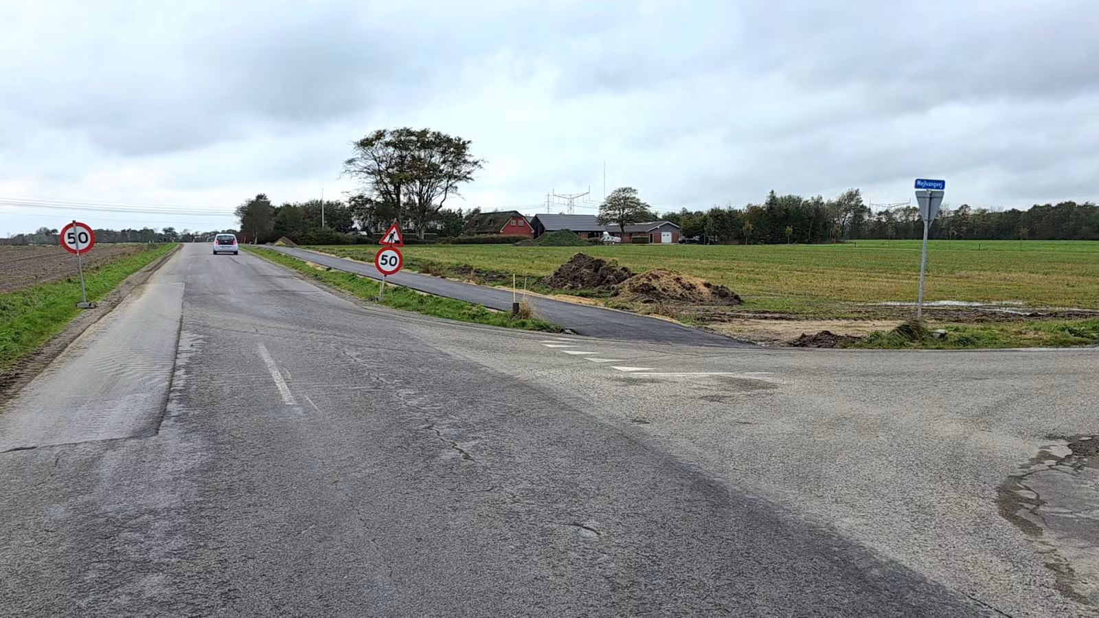 7. oktober 2025. En milepæl i Strellev –   cykelstien er endelig færdig mellem   Strellev og Mejlvangvej!