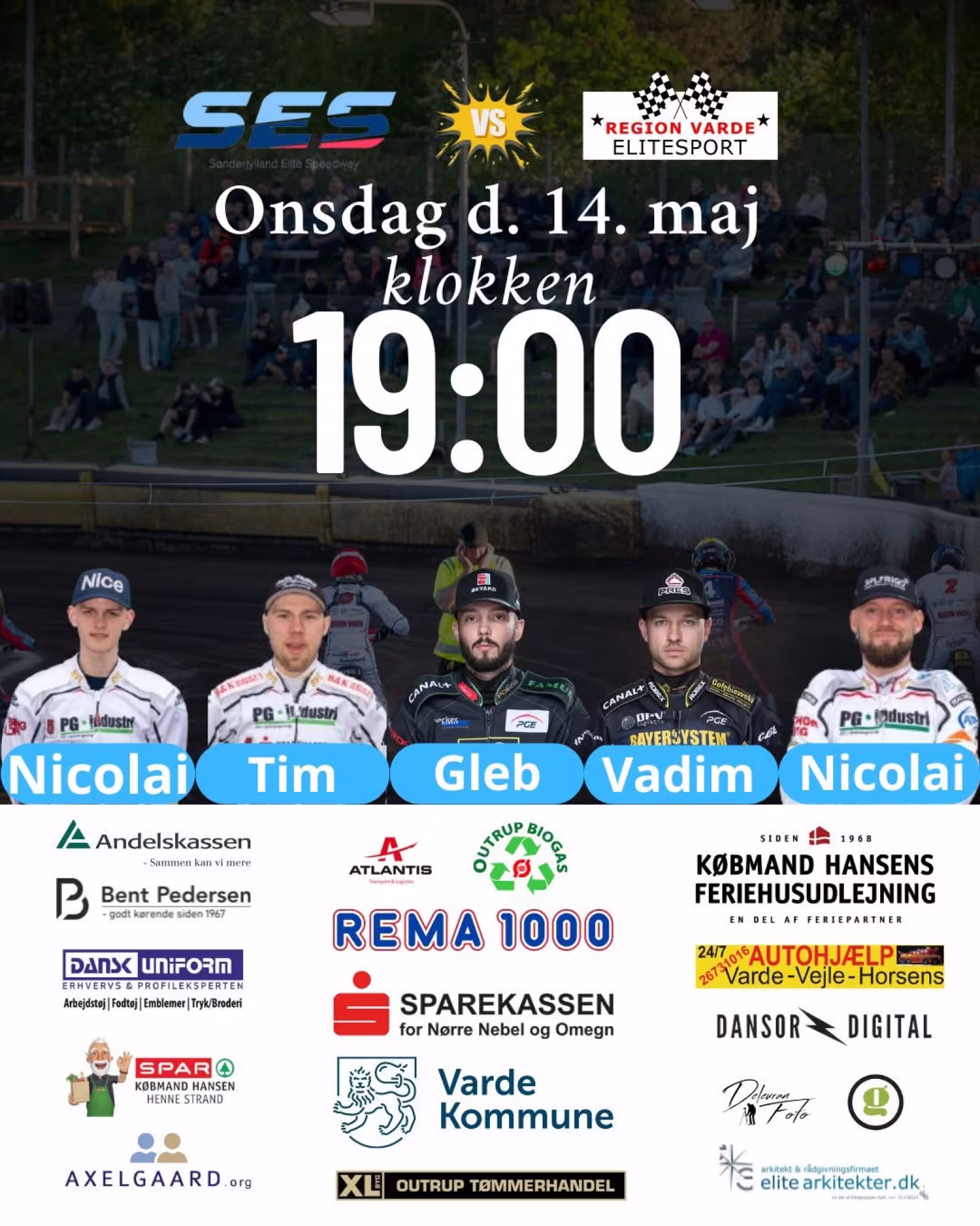 Holdet klar til Vojens onsdag