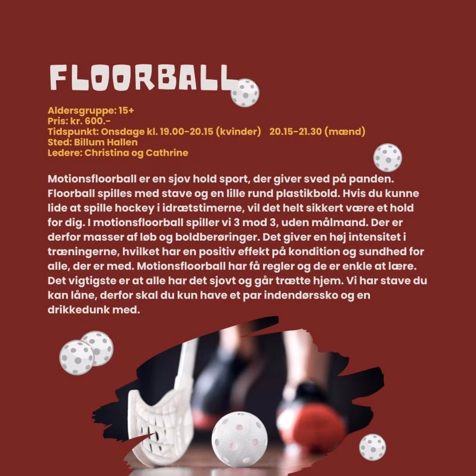 Prøv Motionsfloorball for Sjov Motion