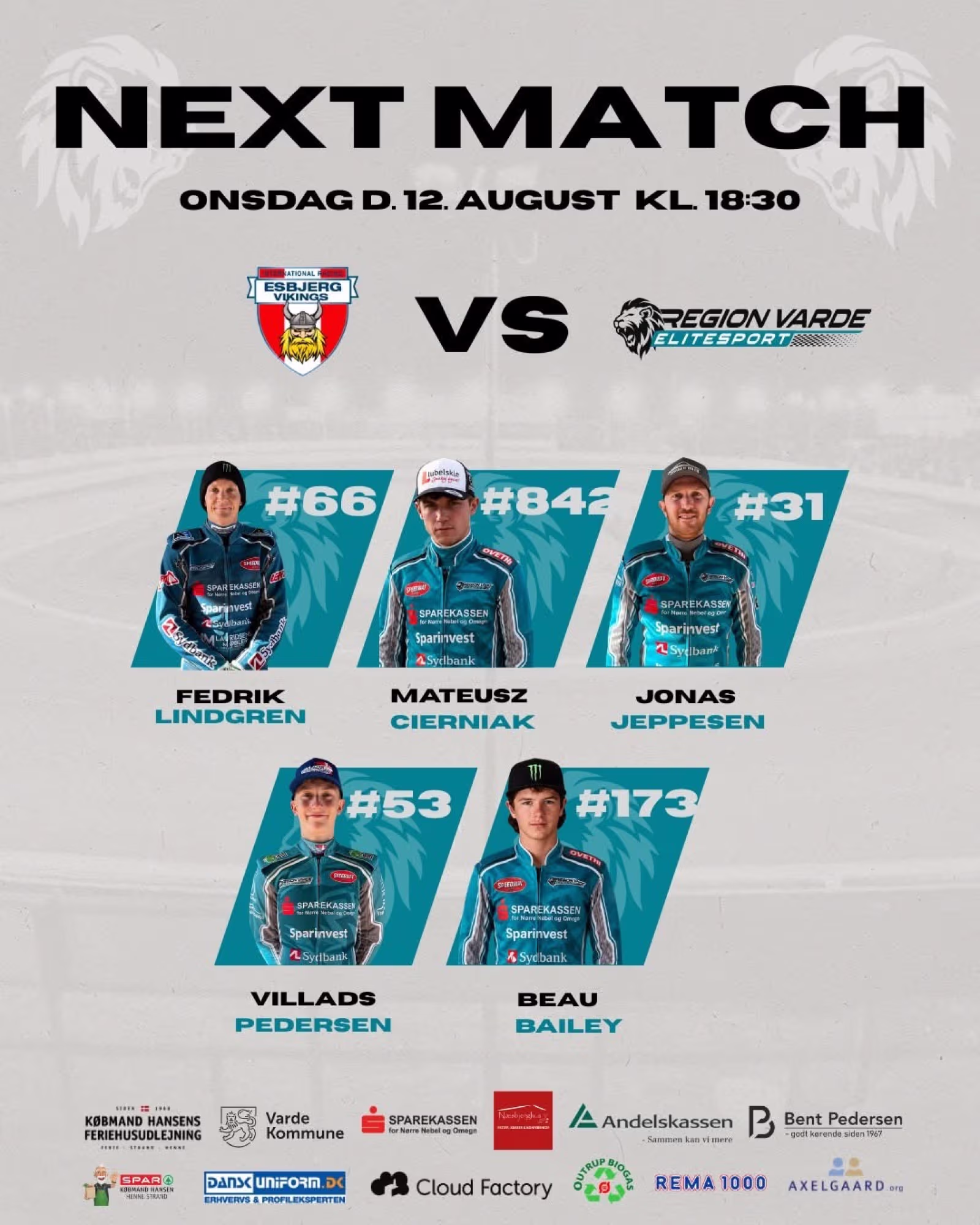 Rivalopgør i speedway på Korskroen