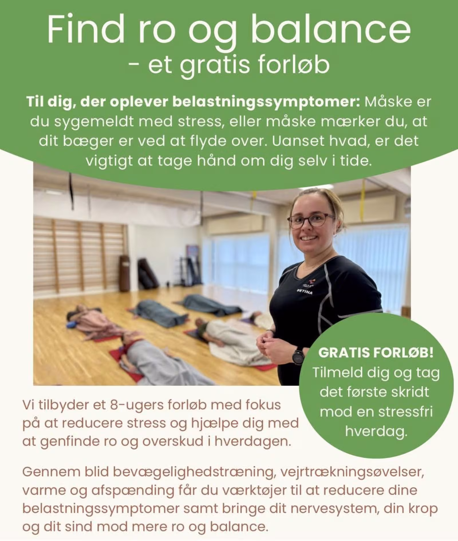 Ro og balance: Få pladser tilbage