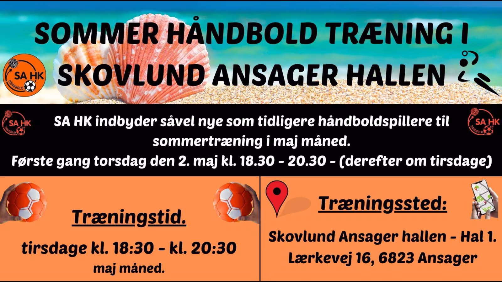 Sommertræning i håndbold hos SA HK