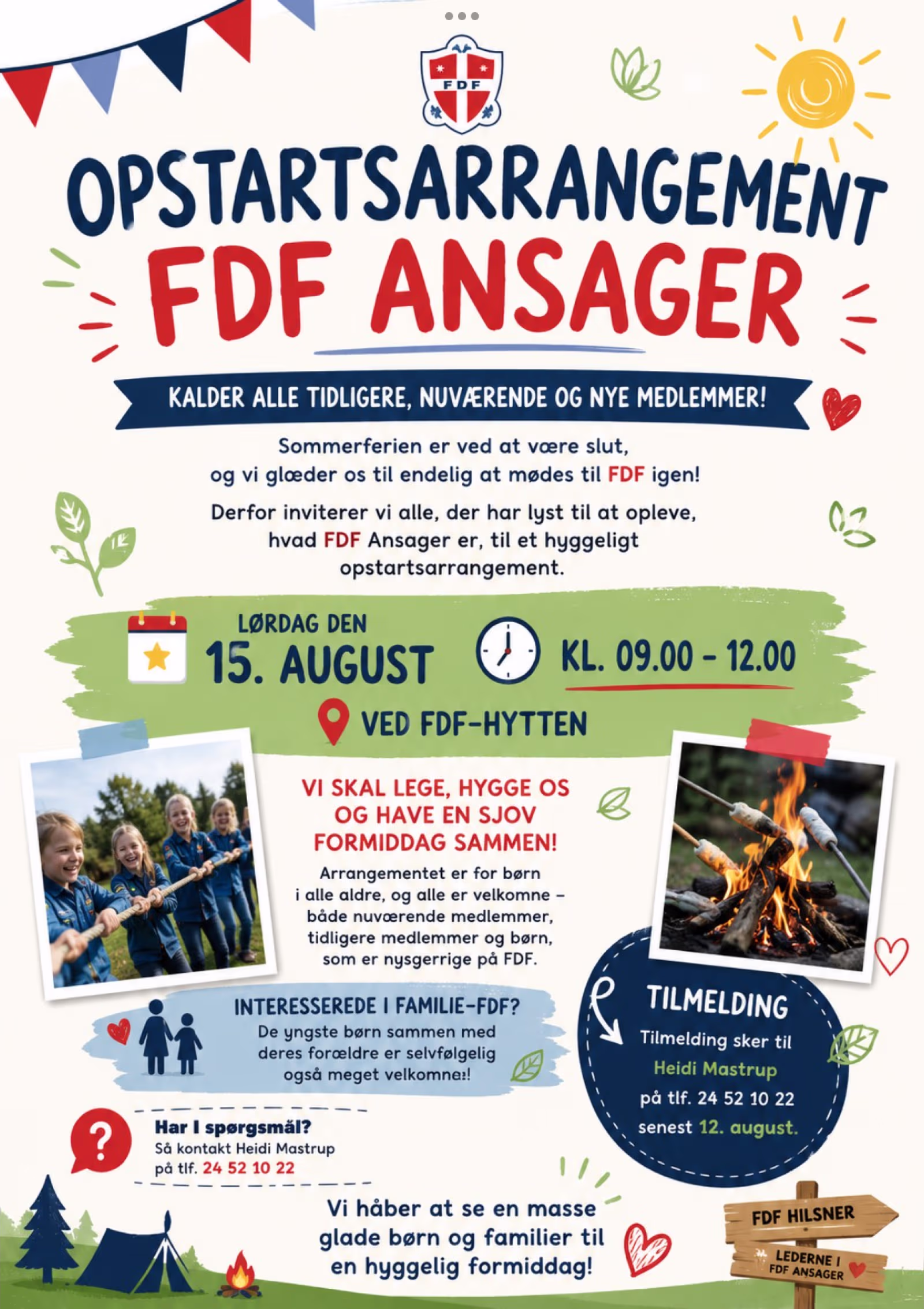 FDF Ansager inviterer til opstart