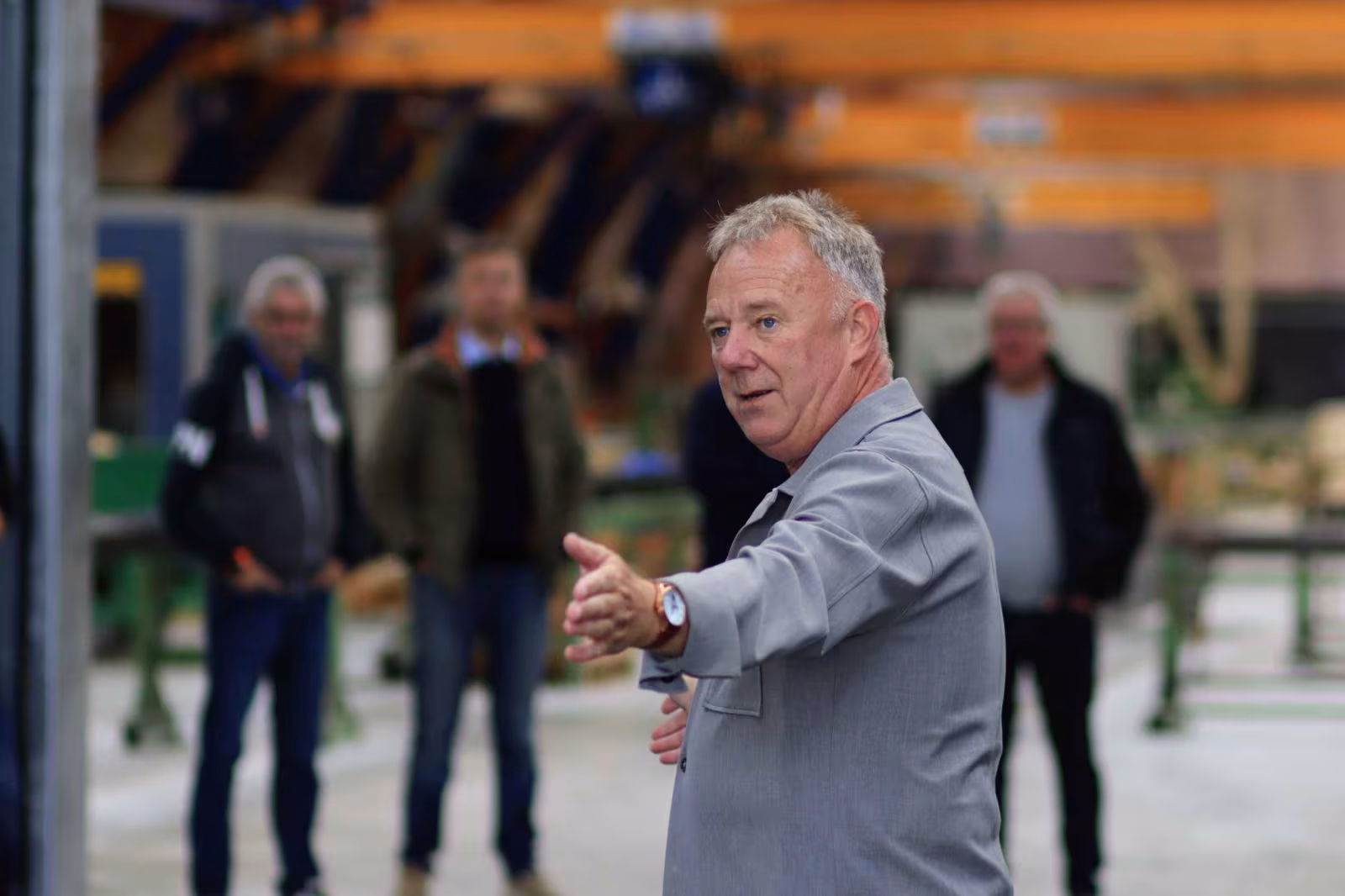 Frits Anneberg fra Anneberg Limtræ byder velkommen til Sponsor aften