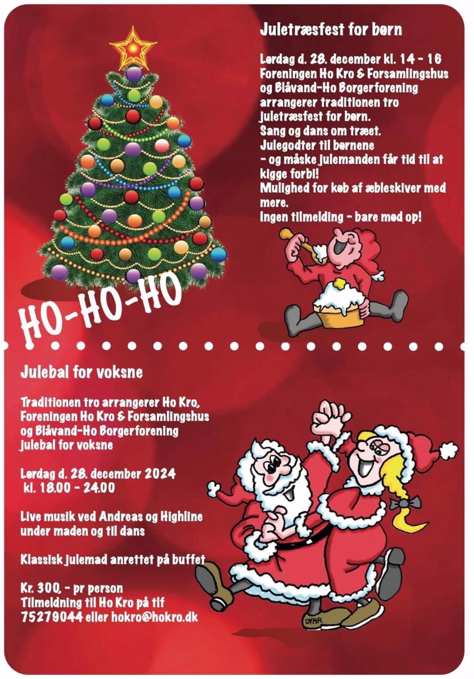 Juletræsfest og Julebal i Ho