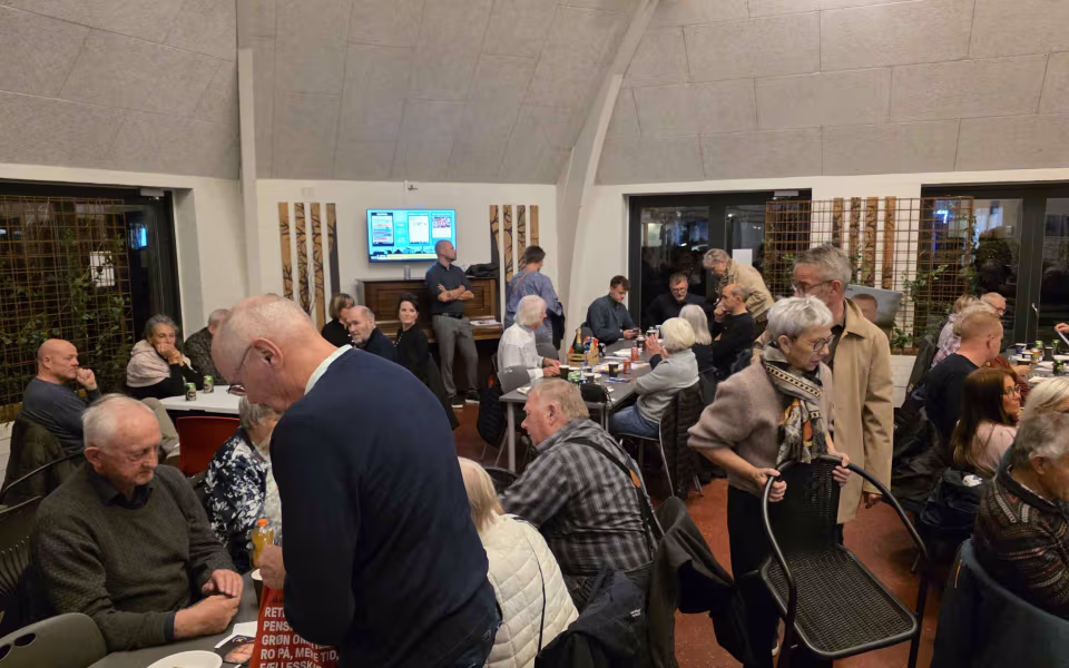 Dobbelt arrangement i byens rum i Ølgod med vidensbanko og BID Kickoff samt 250 håndmadder.