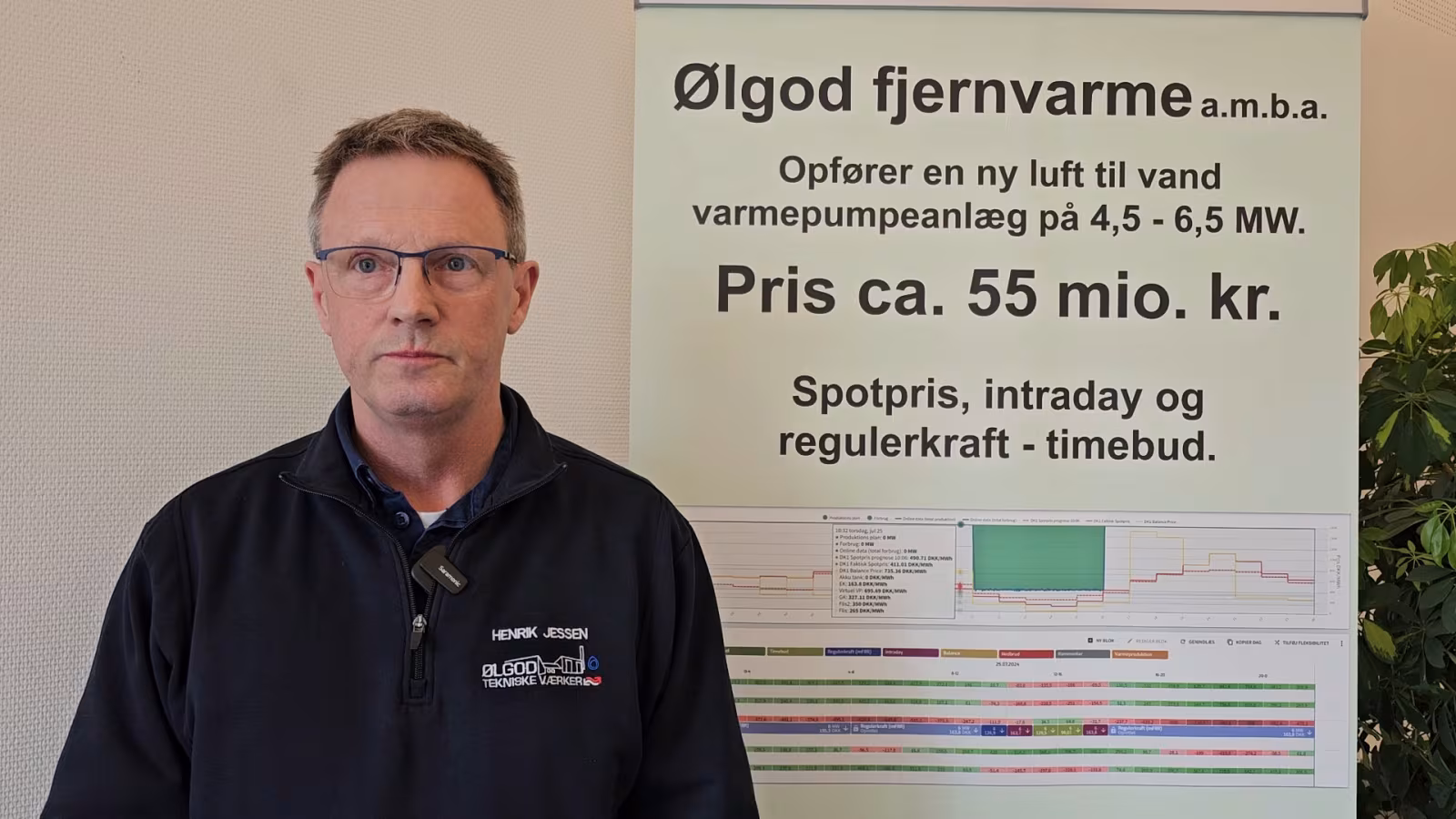 Indslag fra Ølgod Fjernvarme. Gave til forbrugerne samt investering på 55 millioner i fremtiden.