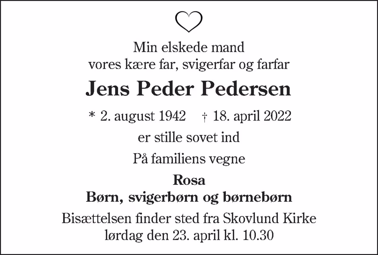 Jens Peder Pedersen