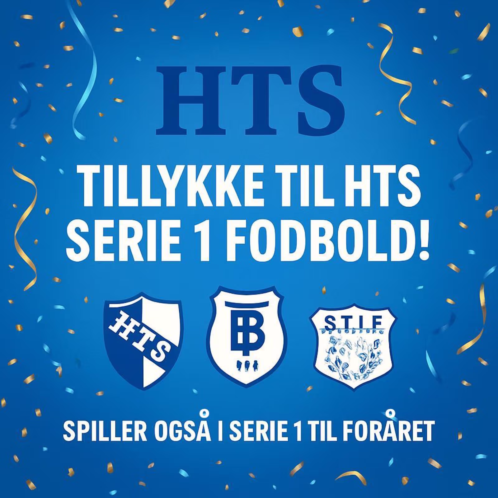 HTS Serie 1 blev i aften klar til at spille serie 1 fodbold til foråret – uden selv at spille!