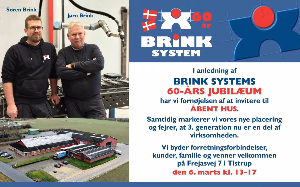 BRINK SYSTEMS 60-ÅRS JUBILÆUM...