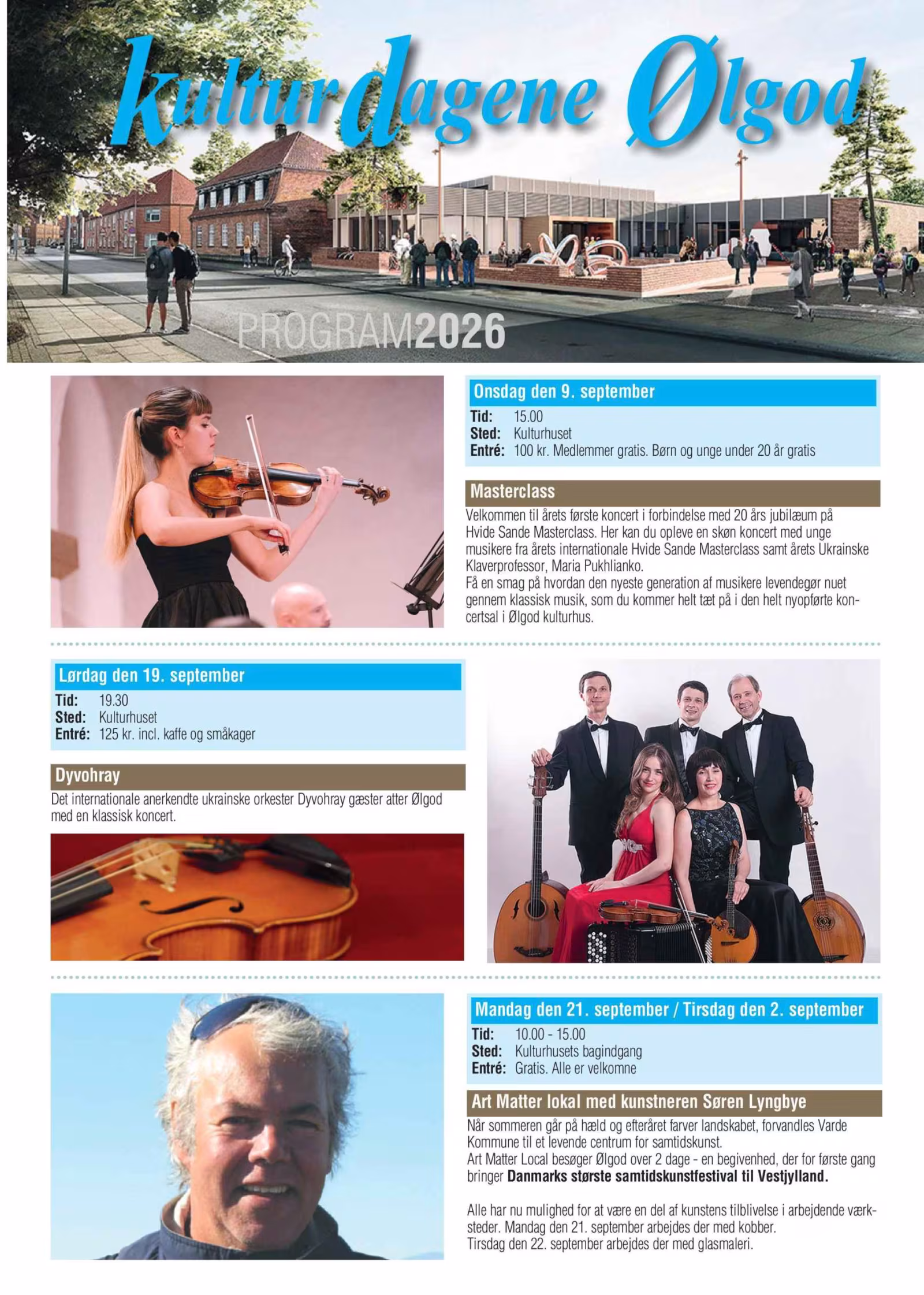 Det internationale anerkendte ukrainske orkester Dyvohray gæster atter Ølgod med en klassisk koncert