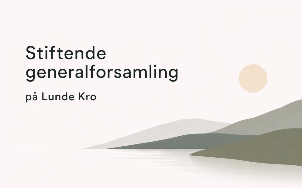 Stiftende generalforsamling på Lunde Kro