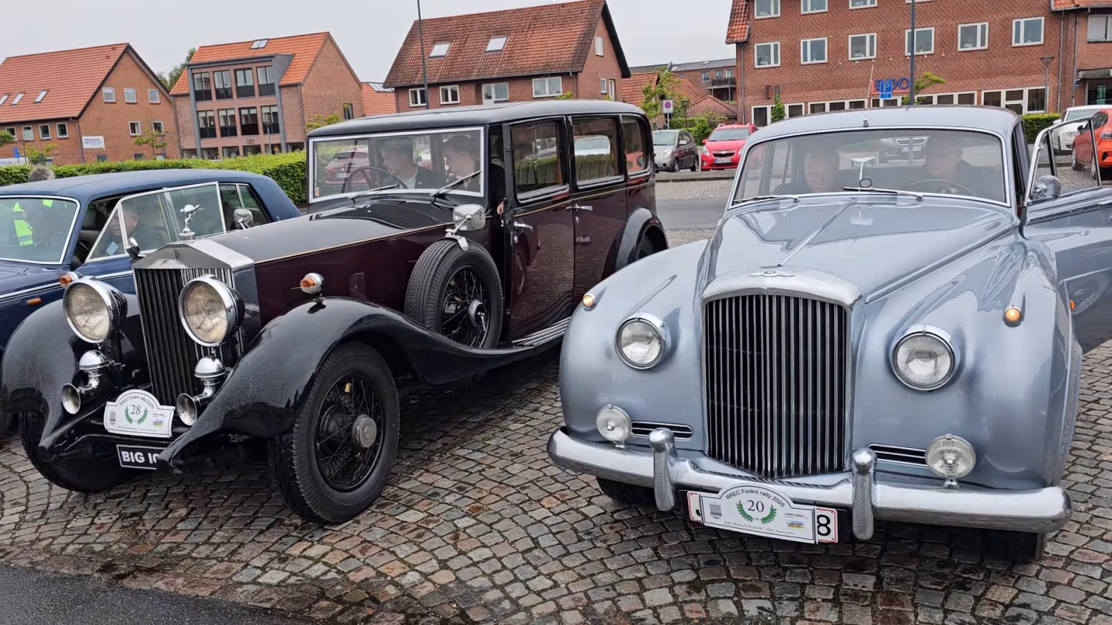 Rolls Royce Enthusiasts, Club, Danish section besøgte Ølgod, hvor omkring 20 biler deltog.